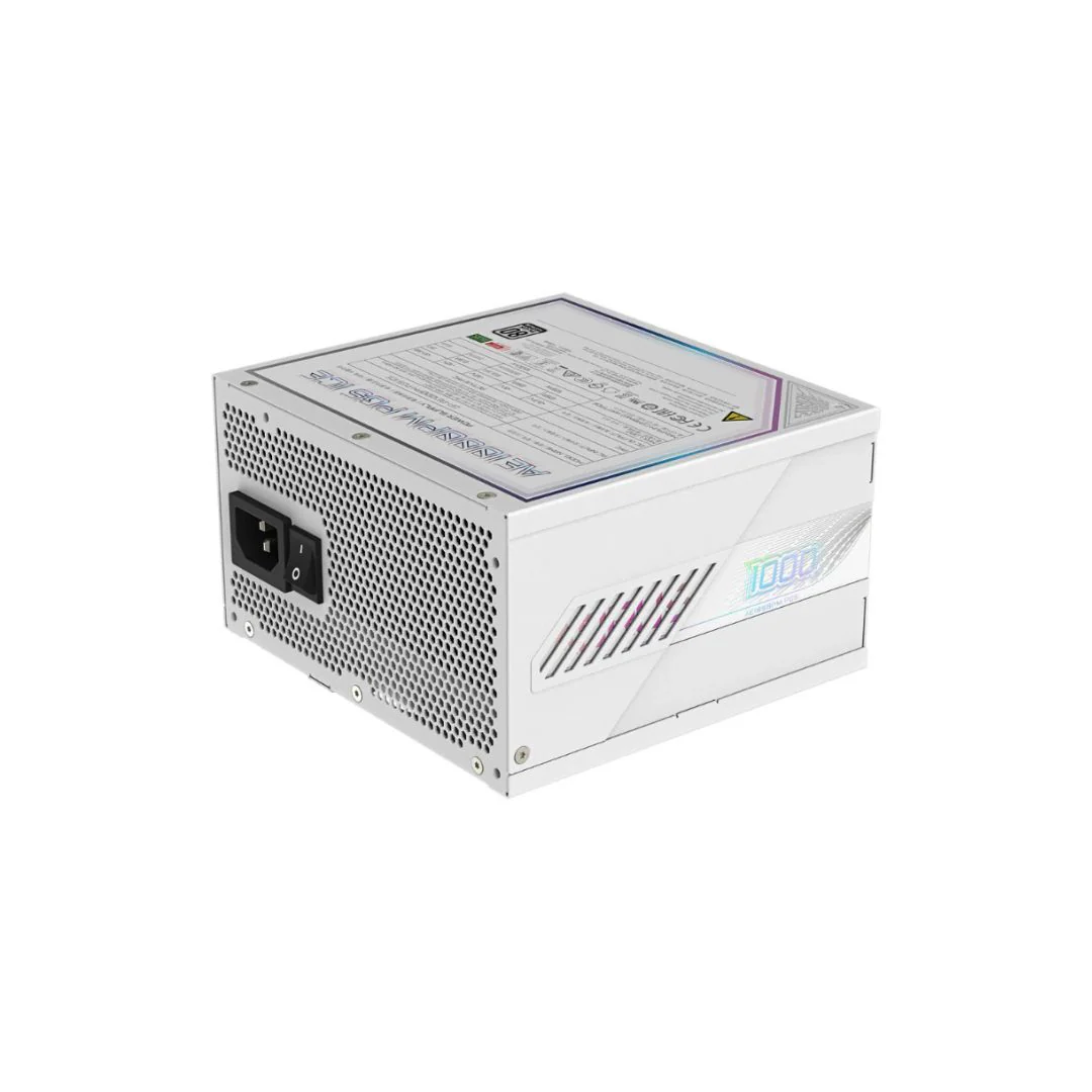 Gigabyte AORUS ELITE GP-AE1000PM ICE, Full Modular, 1000W 80+ Platinum, PCIe 5.1 - White - Image 3