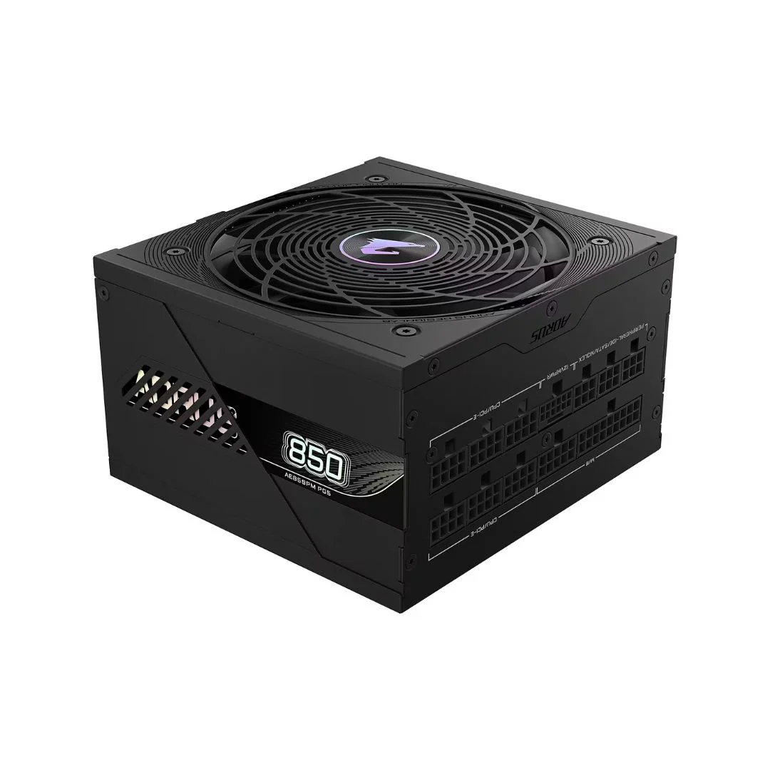 Gigabyte AORUS ELITE GP-AE850PM, Full Modular, 850W 80+ Platinum, PCIe 5.1 - Black - Image 2