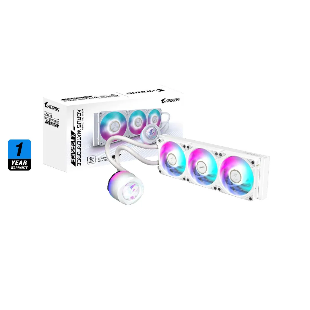 GIGABYTE AORUS WATERFORCE X II 360 ICE LCD - White