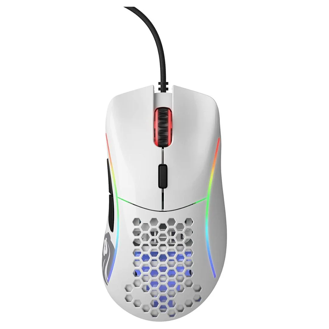 Glorious Gaming Model D Minus Wired Gaming Mouse - Glossy White - Image 2