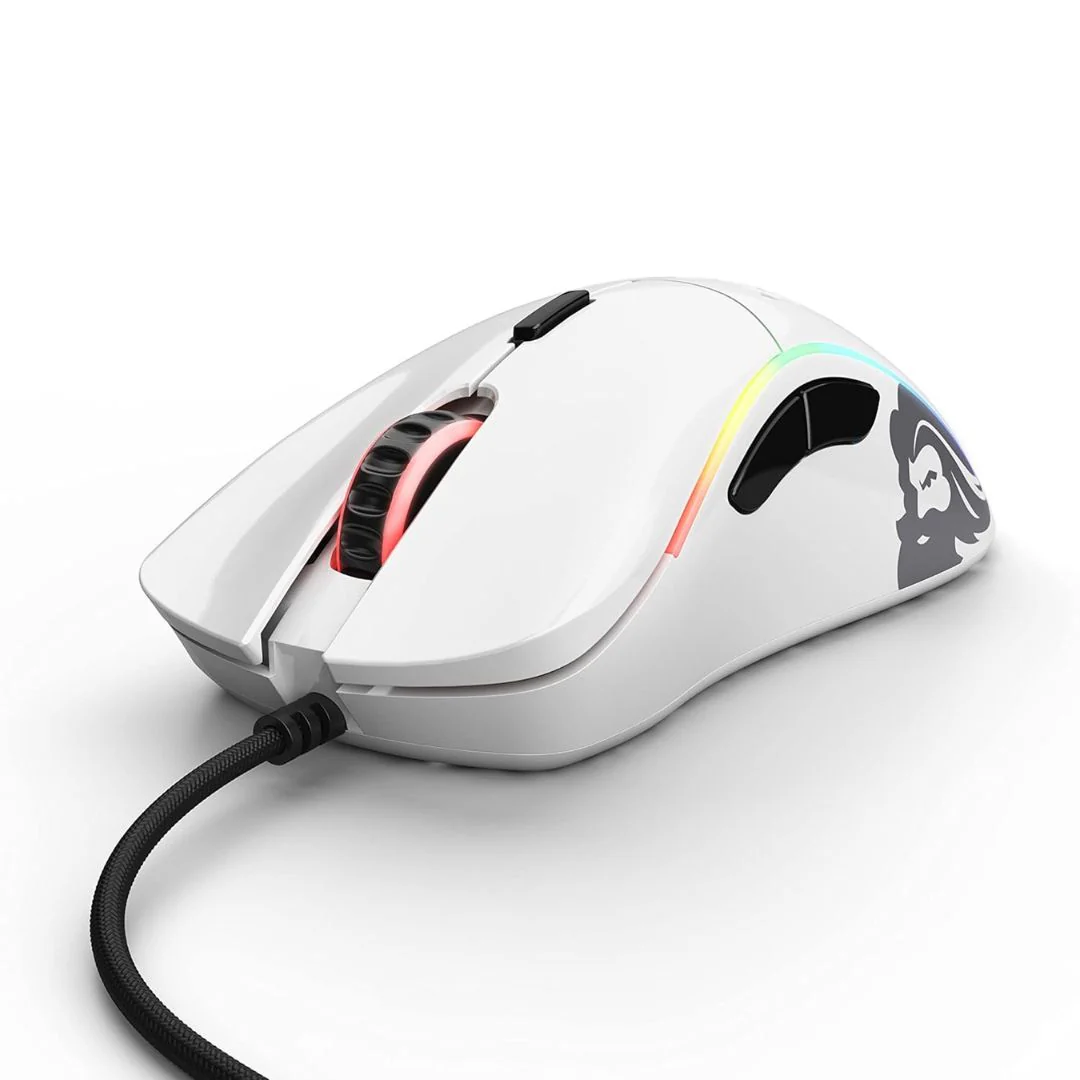 Glorious Gaming Model D Minus Wired Gaming Mouse - Glossy White - Image 3