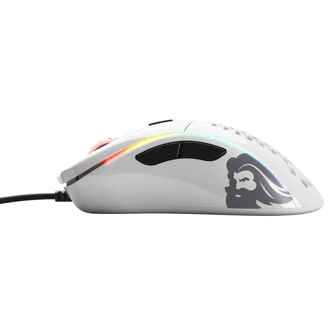 Glorious Gaming Model D Minus Wired Gaming Mouse - Glossy White - Image 4