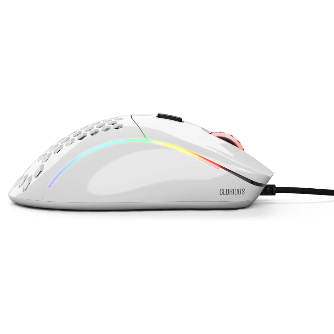 Glorious Gaming Model D Minus Wired Gaming Mouse - Glossy White - Image 5