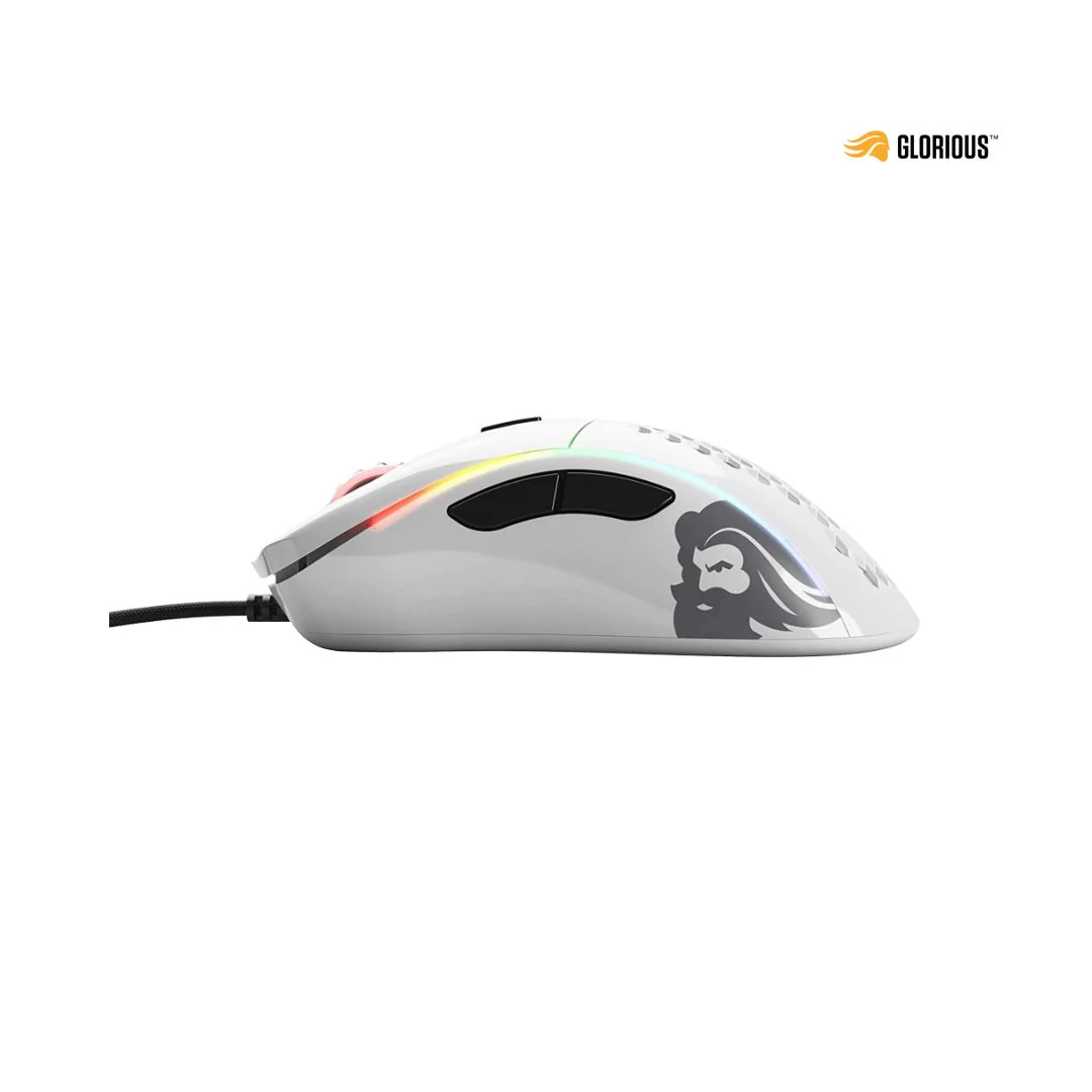 Glorious Gaming Model D Wired Gaming Mouse - Glossy White - Image 3