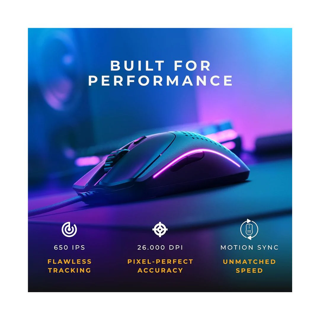 Glorious Gaming Model O2 Wired Gaming Mouse - Black - Image 5