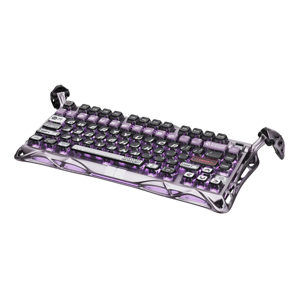 Gravastar Mercury GS V75 Pro Gaming Keyboard - Iron Purple - Image 4