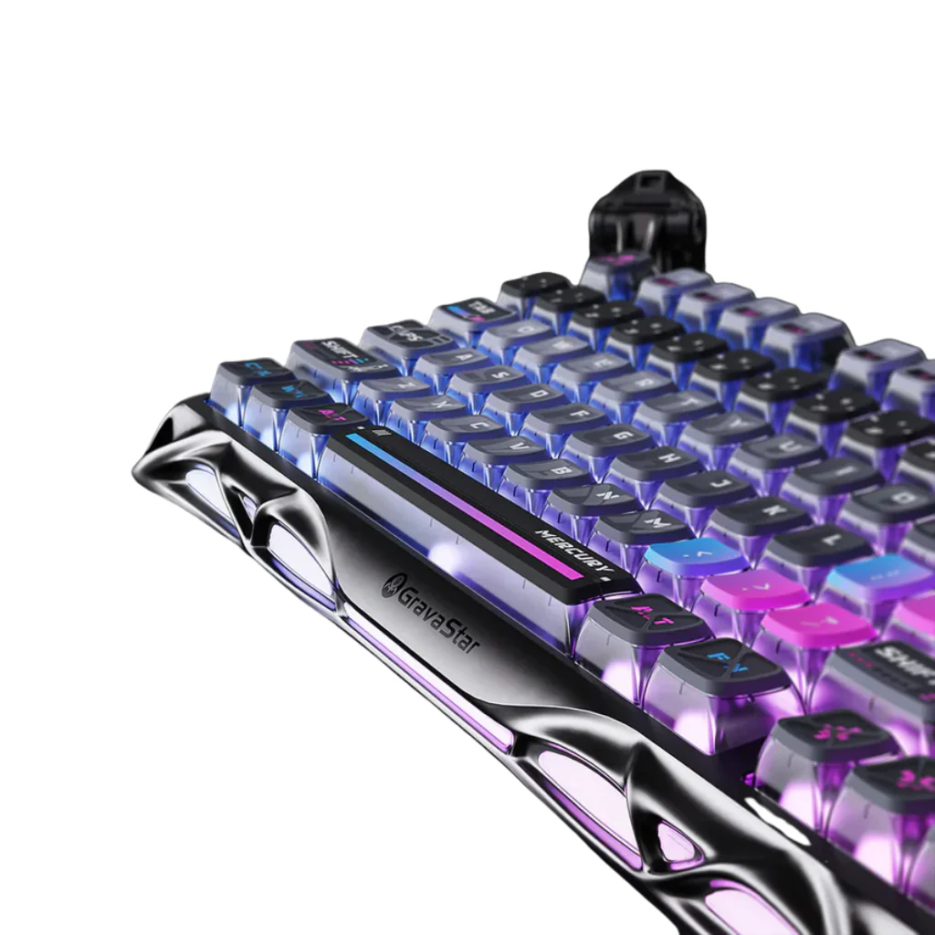 Gravastar Mercury K1 Pro Special Edition CBLK-CN Gaming Keyboard - Cyberpunk - Image 3