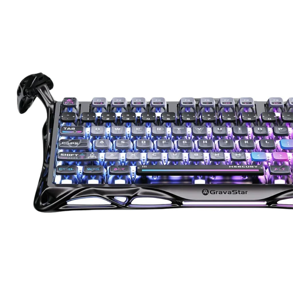 Gravastar Mercury K1 Pro Special Edition CBLK-CN Gaming Keyboard - Cyberpunk - Image 5