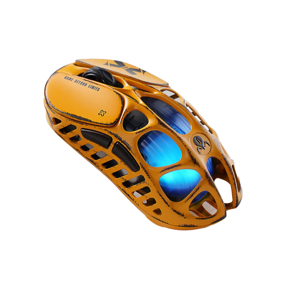 GravaStar Mercury X Pro Gaming Mouse - Battle Worn-Yellow - Image 3