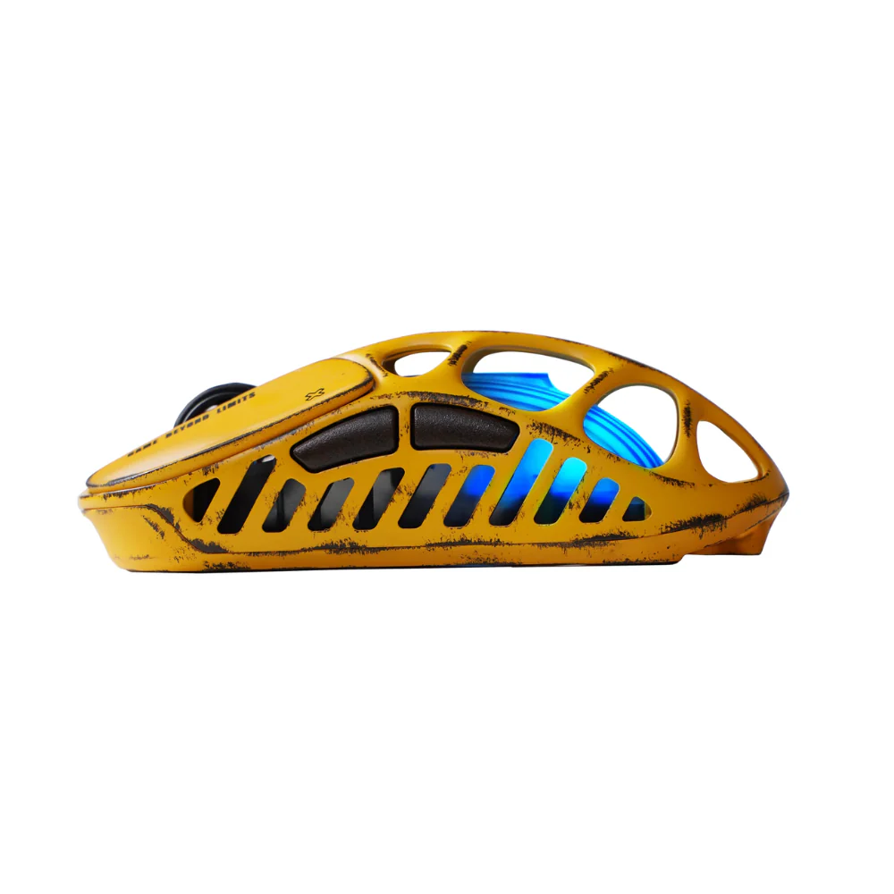 GravaStar Mercury X Pro Gaming Mouse - Battle Worn-Yellow - Image 4