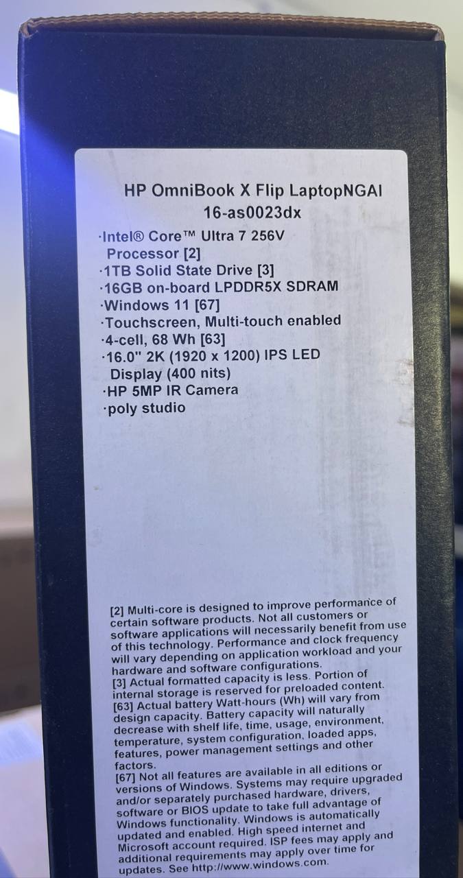 HP OmniBook X Flip 16-AS0023DX, Intel Core Ultra 7-256V, RAM 16GB, SSD 1TB, Intel Arc 140V, 16.0 Inch IPS WUXGA FHD+ Touch, Eclipse Gray - Image 6