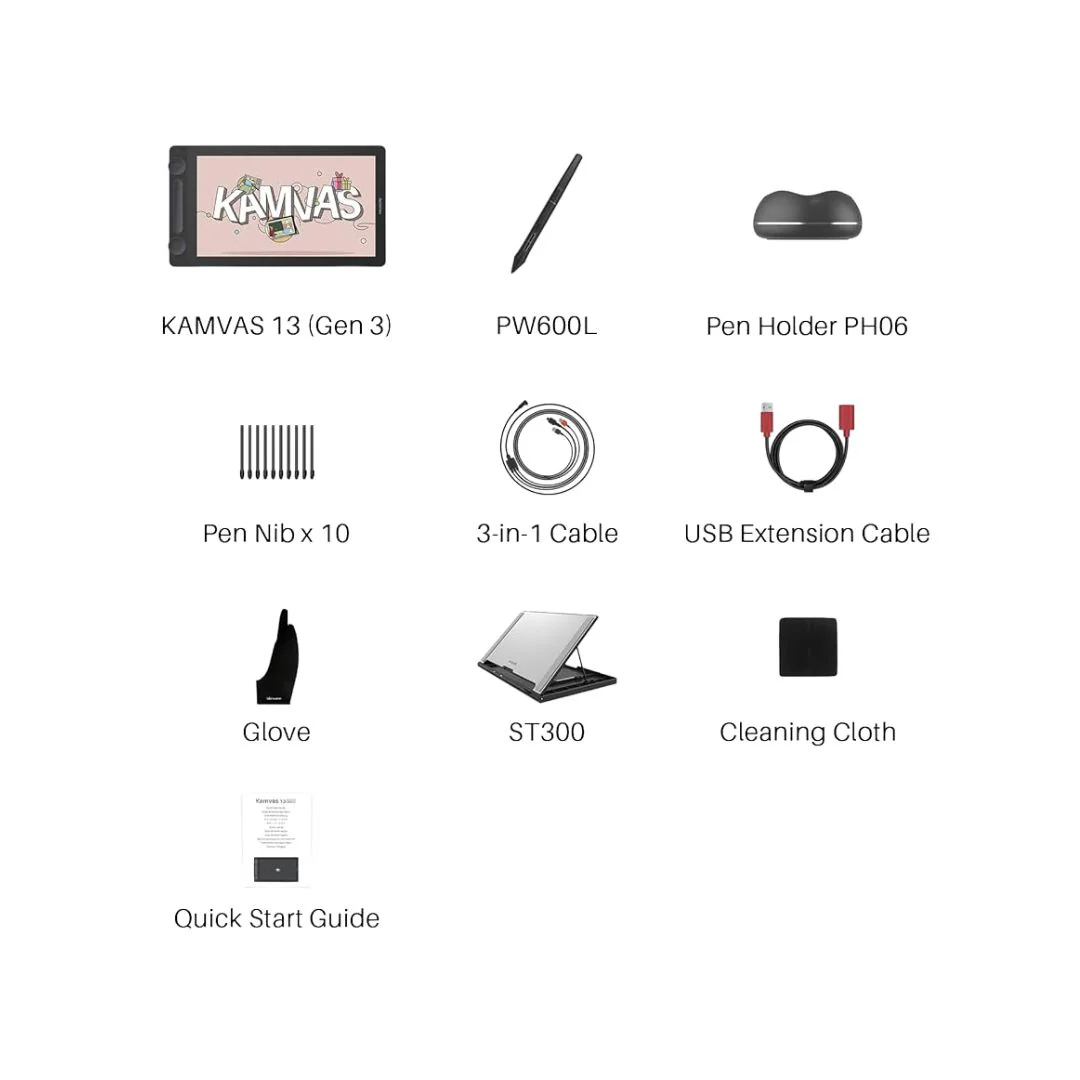 Huion Kamvas 13-GS1333 GEN 3, 13.3 Inch, Graphic Drawing Tablet - Image 5