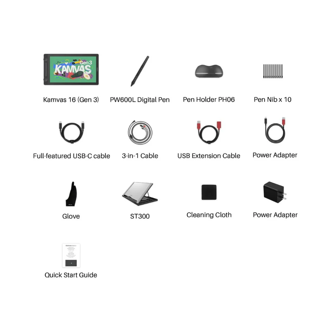 Huion Kamvas 16-GS1563 GEN 3, 15.8 Inch Graphic Drawing Tablet - Image 4