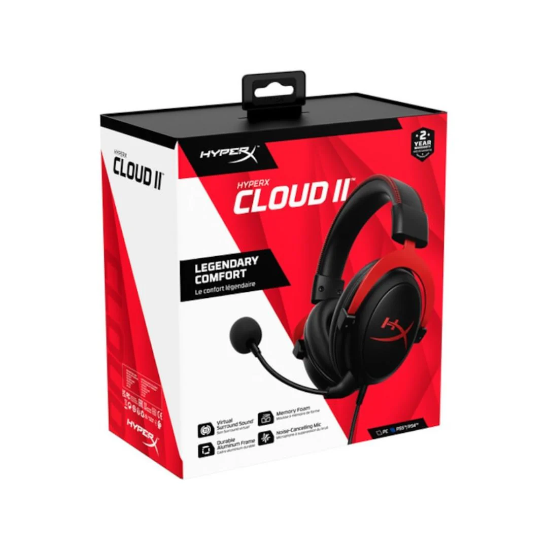 HyperX Cloud II Wired Gaming Headset - Black - Image 5