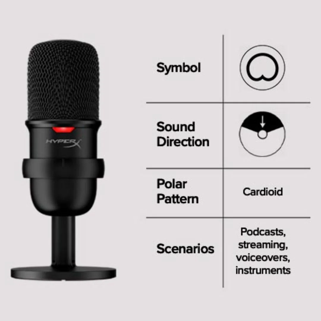 HyperX Solo Cast Microphone - Black - Image 4