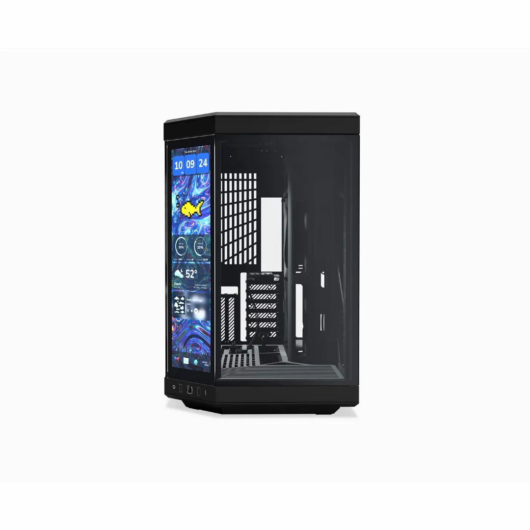 HYTE Y70 touch infinite Mid Tower ATX Case - Pitch Black - Image 2