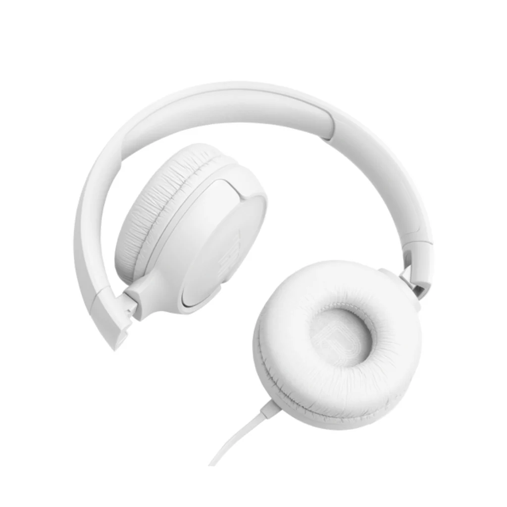JBL Tune 520C USB-C Hi-Res Wired On-ear headphones - White - Image 3