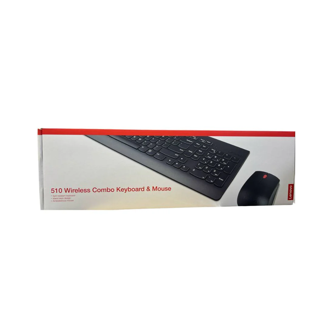 Lenovo 510 Wireless Combo Keyboard & Mouse - Black - Image 4