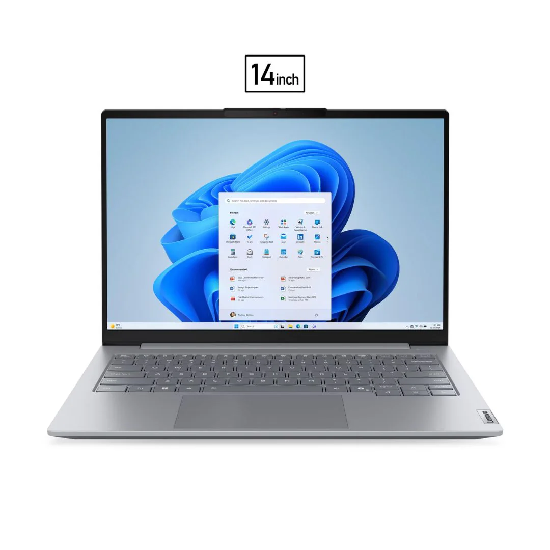 Lenovo Thinkbook 14 G8 IAL - (01GR) Intel Core Ultra 7-255H, RAM 8GB, SSD 512GB, Intel Graphics, 14.0 Inch WUXGA IPS 60Hz, Arctic Grey