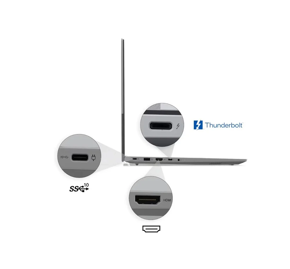 Lenovo ThinkBook 16 G8 - (2KGR), Intel® Core Ultra 7-255H, RAM 16GB (Upgraded), SSD 512GB, Intel Graphics, 16 Inch WUXGA IPS 60Hz, Arctic Grey - Image 8