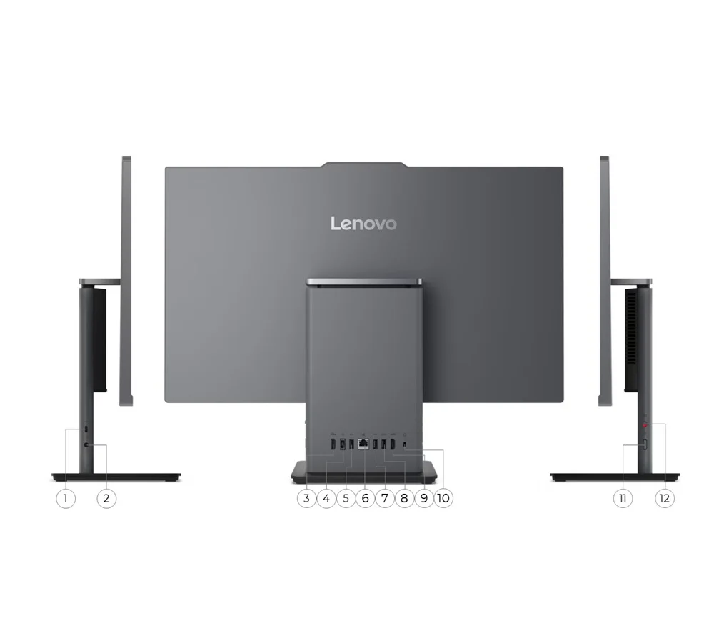 All in One Lenovo ThinkCentre neo 50a (HU00), Intel Core i7-13620H, RAM 16G, 512GB SSD, Intel UHD Graphics, 24 FHD IPS, Luna Grey - Image 5