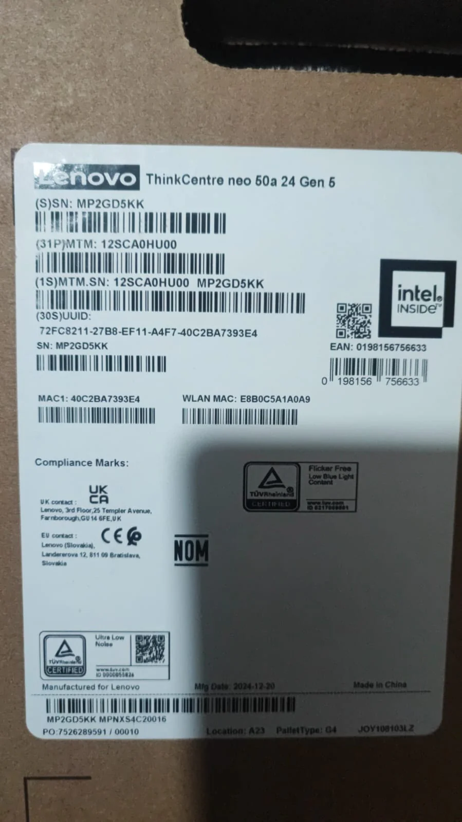 All in One Lenovo ThinkCentre neo 50a (HU00), Intel Core i7-13620H, RAM 16G, 512GB SSD, Intel UHD Graphics, 24 FHD IPS, Luna Grey - Image 8