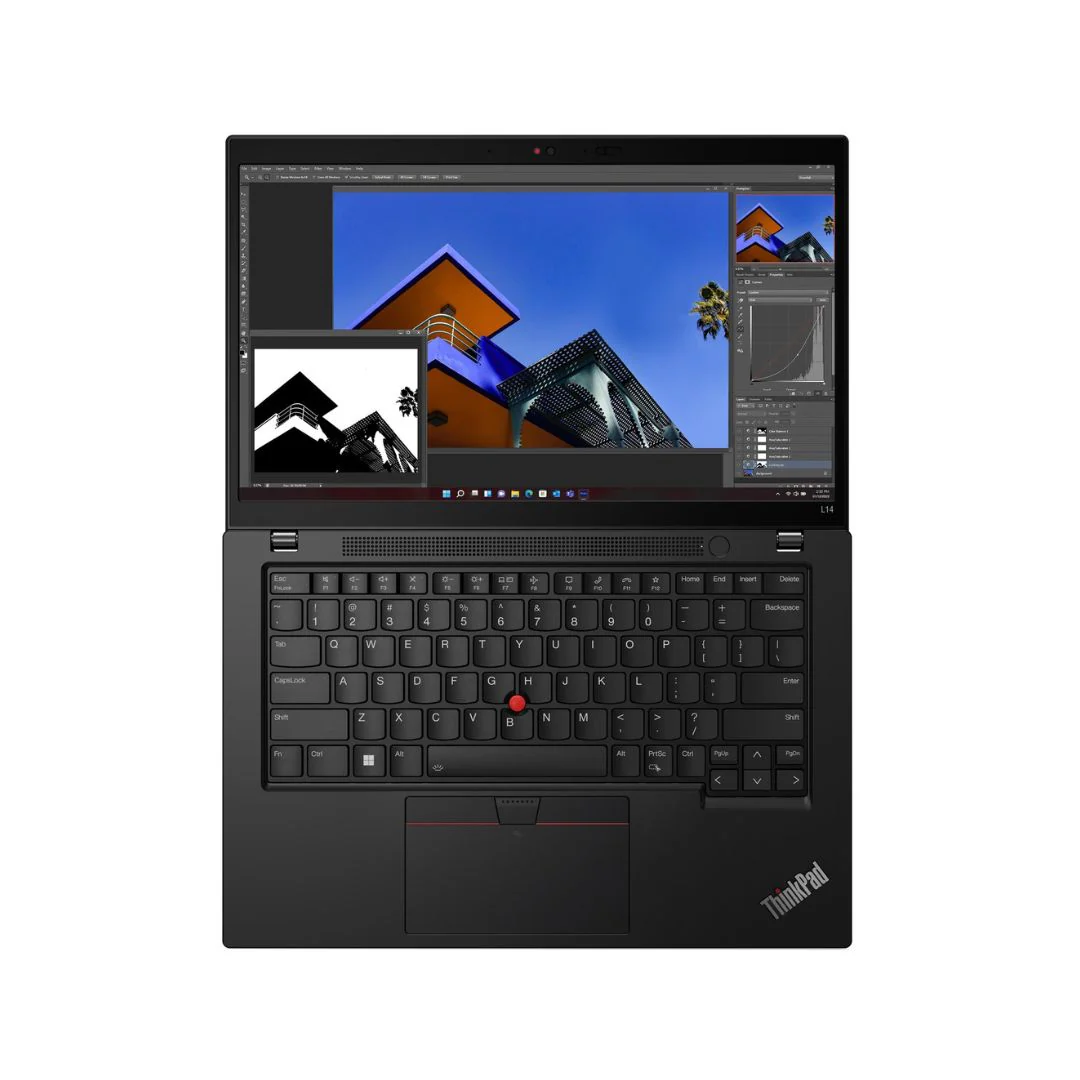 Lenovo ThinkPad L14 (7RGR) - Intel Core i7-1355U, RAM 16GB, SSD 512GB, UHD Graphics, 14.0 Inch FHD IPS Touch. Thunder Black - Image 2