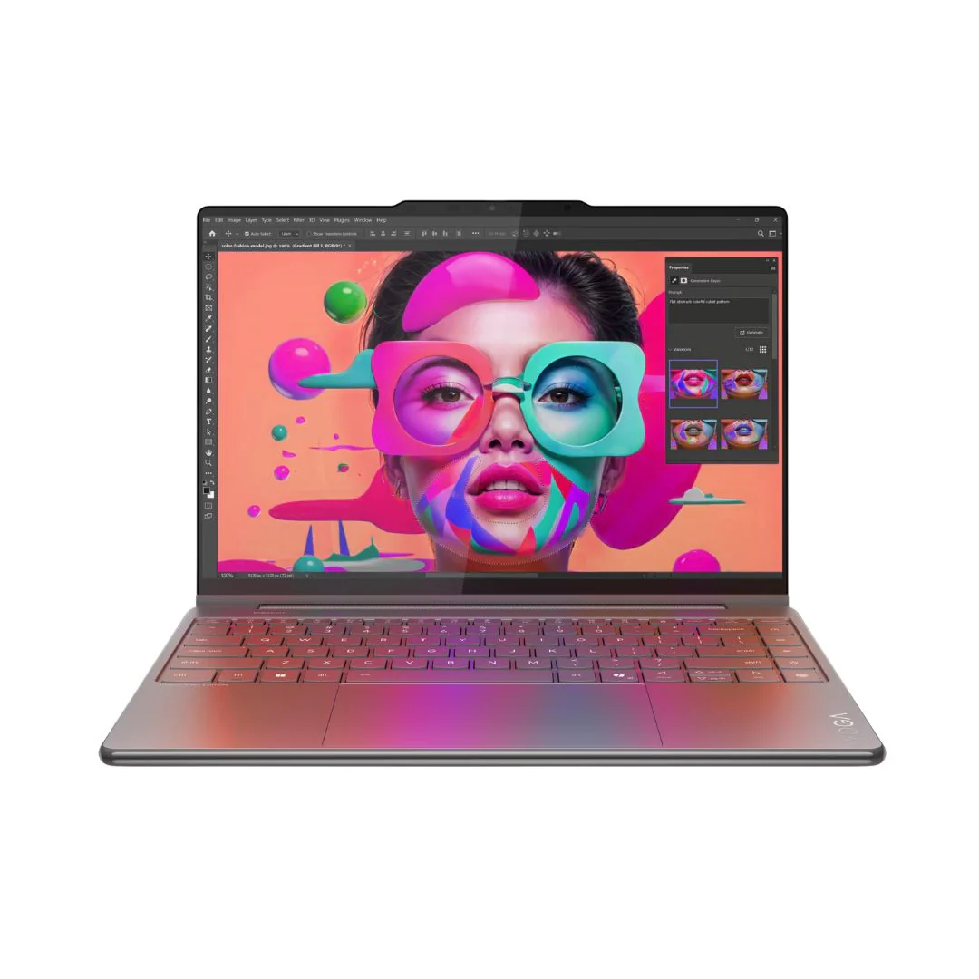 Lenovo Yoga 9 Aura Edition 14ILL10 - (13AX) Intel Core Ultra 7-258V, RAM 32GB, SSD 1TB, Intel® Arc™ Graphics 140V, 14 Inch WQXGA+ OLED 120Hz Touch, Luna Grey - Image 7