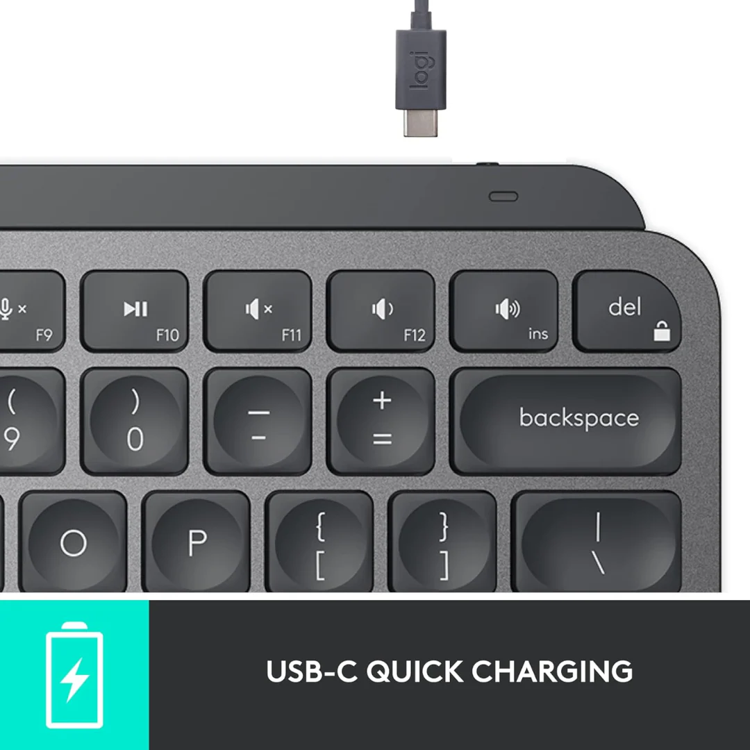 Logitech MX Keys Mini Wireless Keyboard - Graphite - Image 4