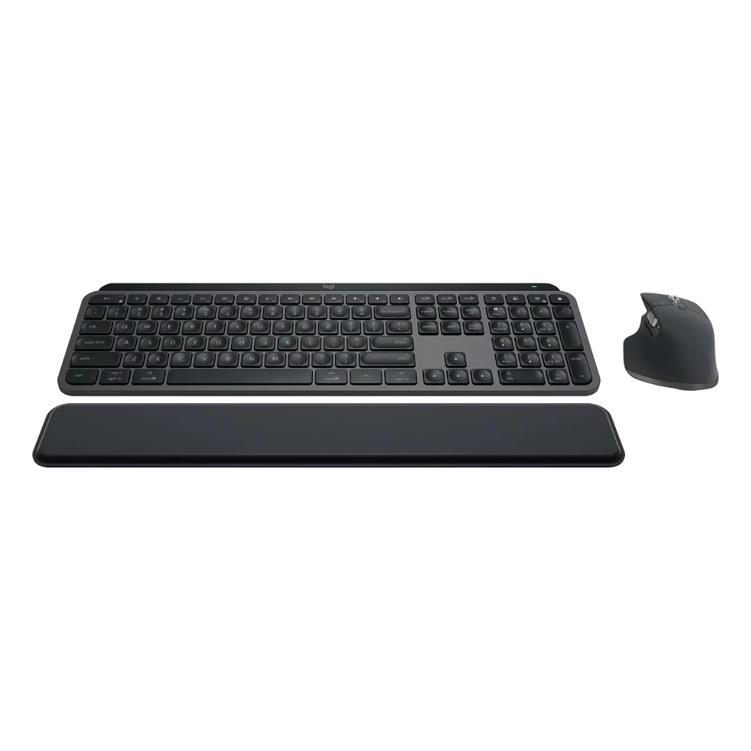 Logitech MX Keys S Combo - Performance Wireless Keyboard & Mouse with Palm Rest - Image 2