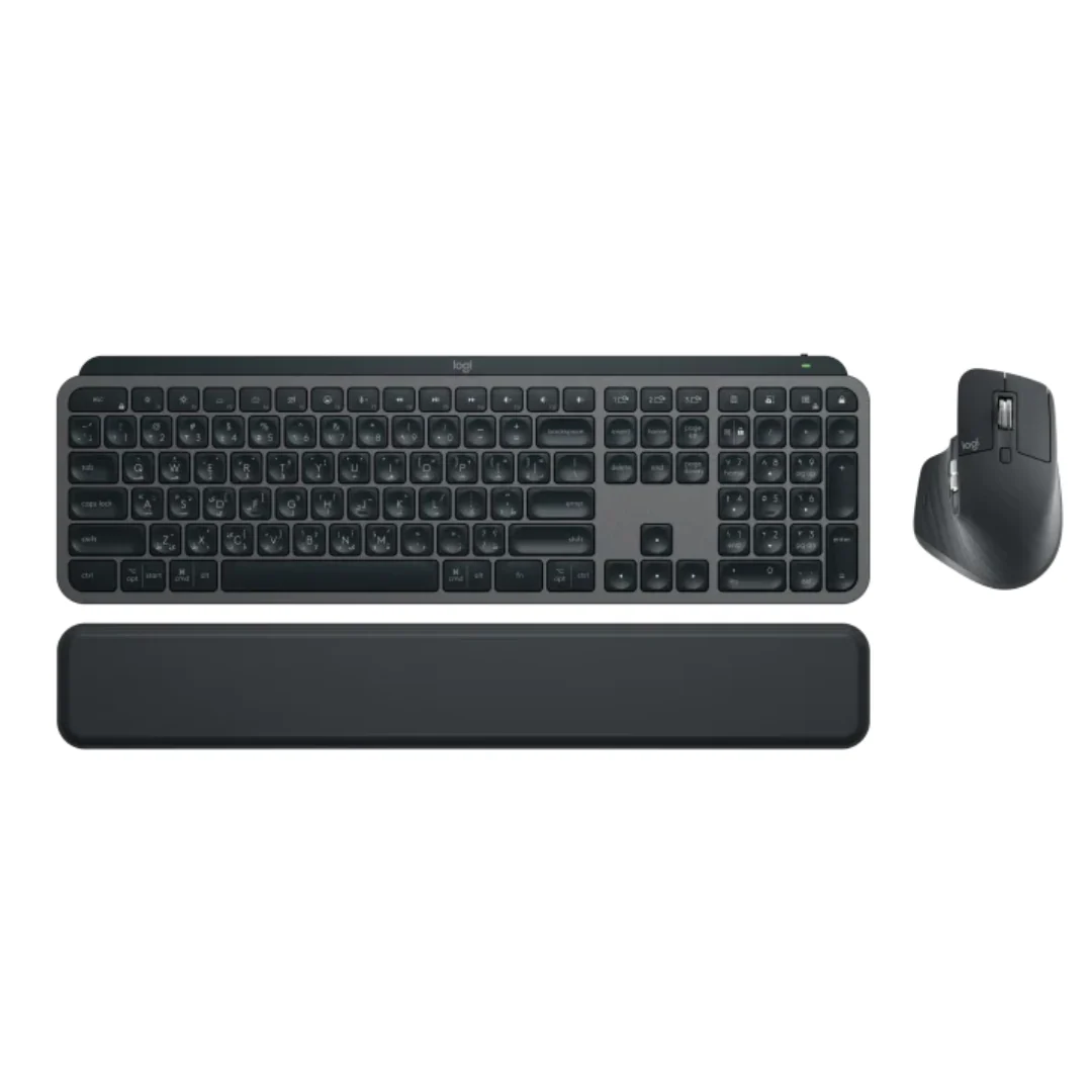 Logitech MX Keys S Combo - Performance Wireless Keyboard & Mouse with Palm Rest - Image 3