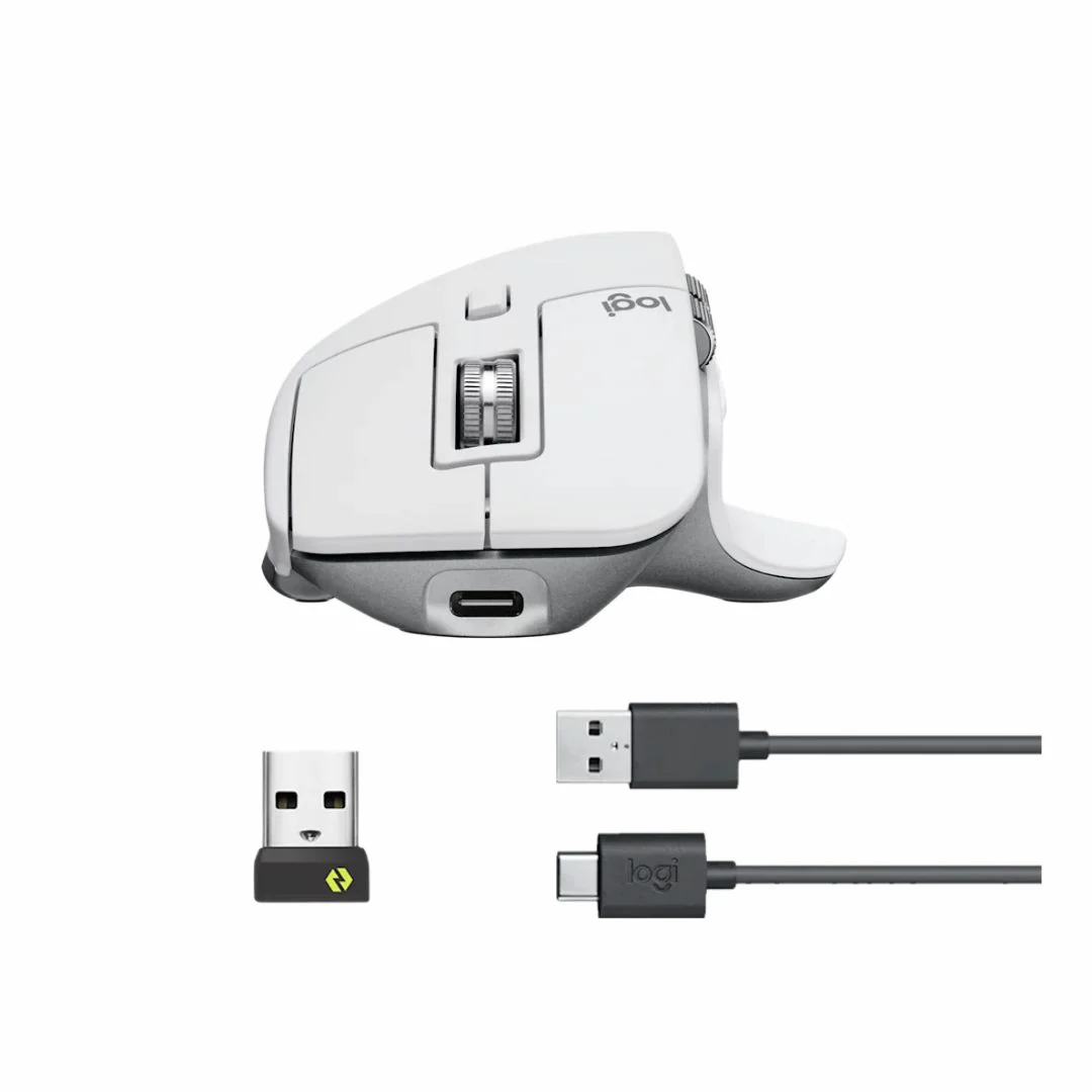 Logitech MX Master 3s Wireless Mouse - Pale Gray - Image 4