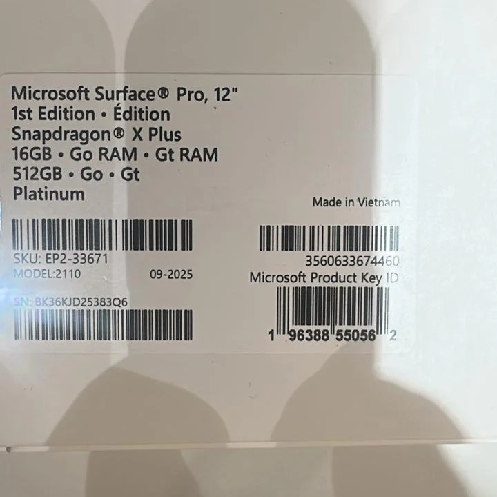 Microsoft Surface Pro 12 - EP2-33671, Snapdragon X Plus, RAM 16GB, SSD 512GB, Qualcomm Adreno, 12.0 Touch (2196 x 1464), Platinum - Image 5