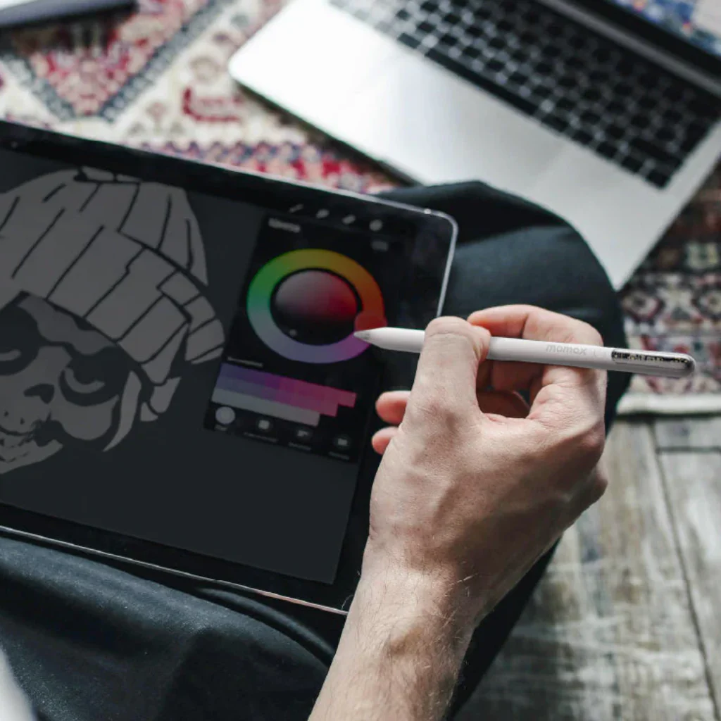Momax Folio Flow TP11W Find My Active Stylus Pen - White - Image 4