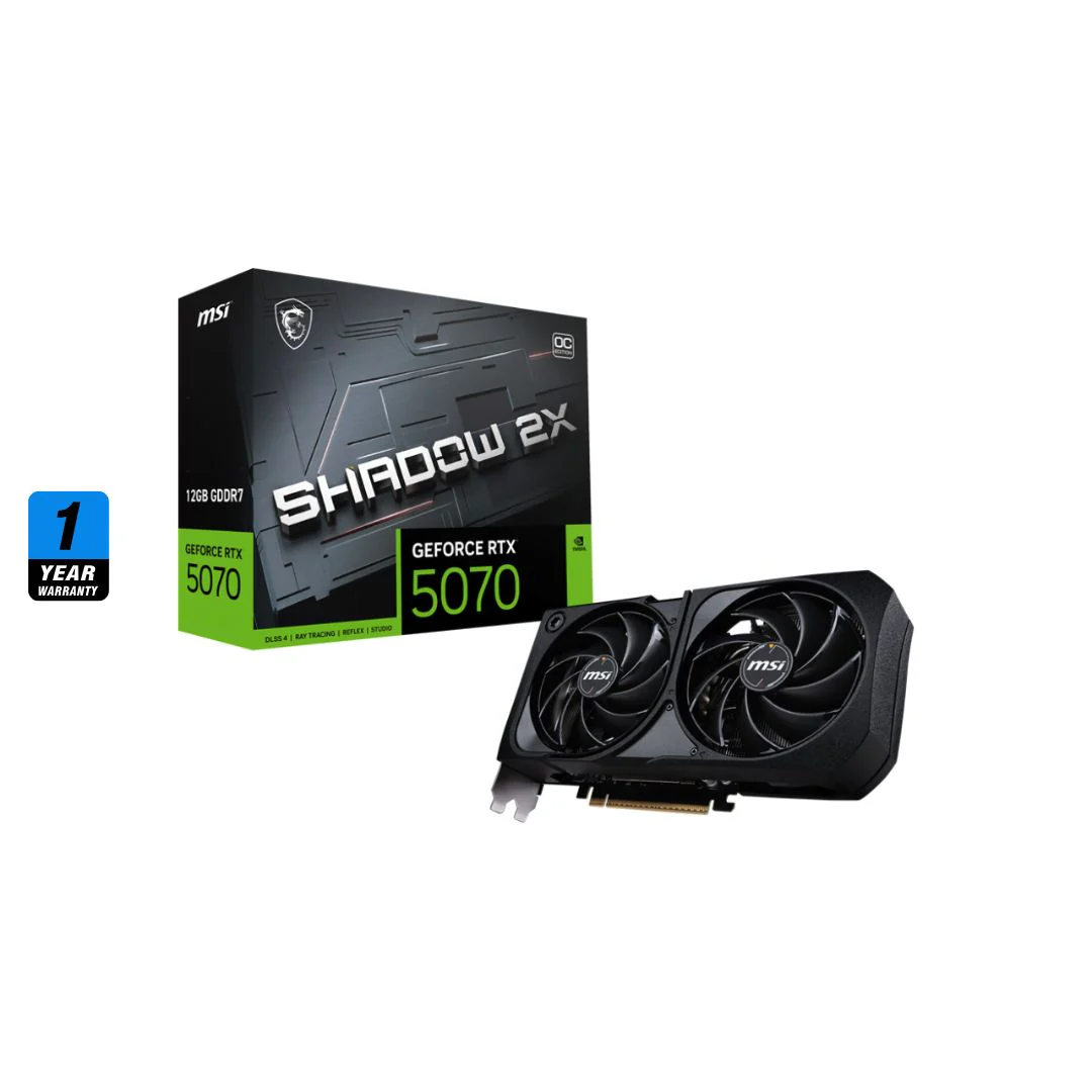 MSI GeForce RTX™ 5070 SHADOW 2X OC - 12GB