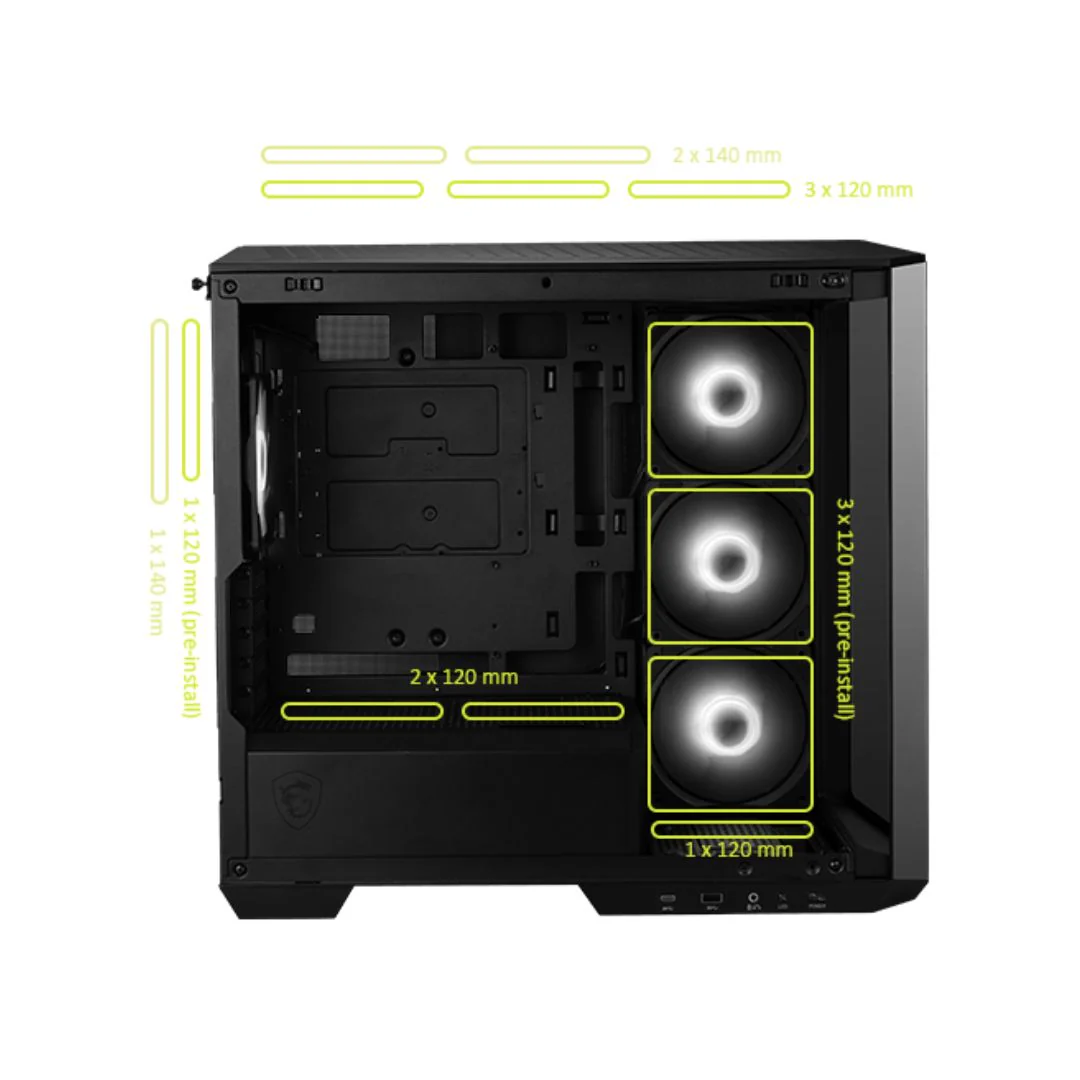 MSI MAG PANO M100R PZ - Black - Image 3