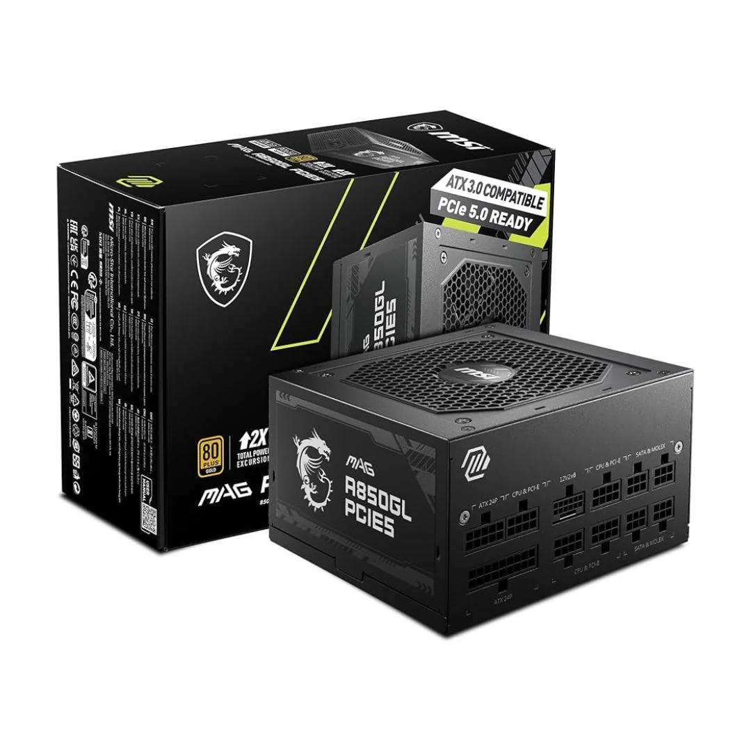 MSI MAG A650GL - 650W 80 Plus Gold Fully Modular