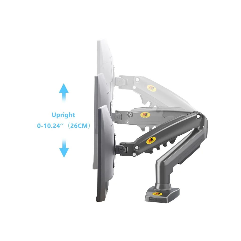 NB F80 Single Monitor Desk Mount Up for 17"-32" - Image 2