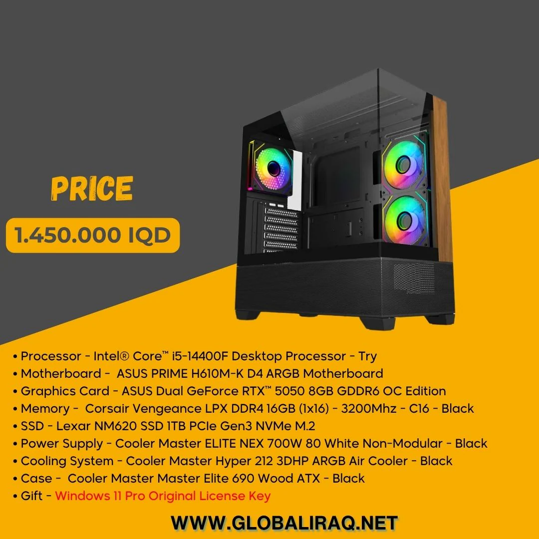 Pc Build intel i5 14400F, RTX 5050 8GB