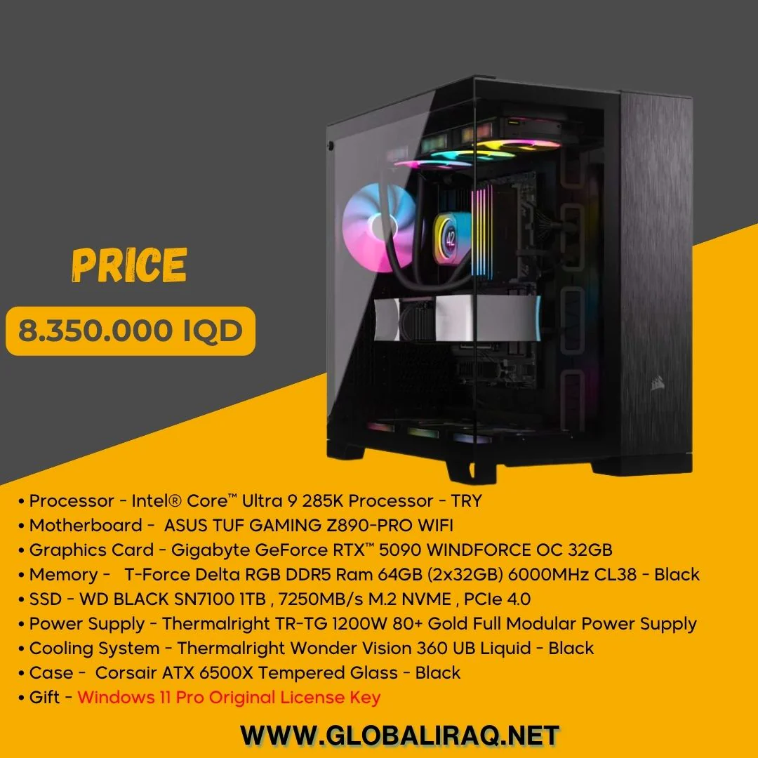 Pc Build intel Ultra 9 285K, RTX 5090 32GB