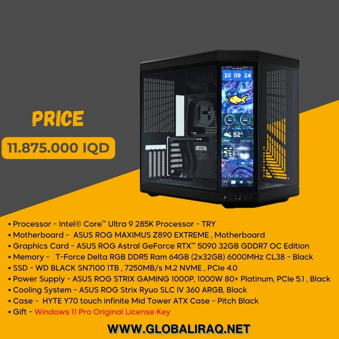Pc Build intel Ultra 9 285K, RTX 5090 32GB