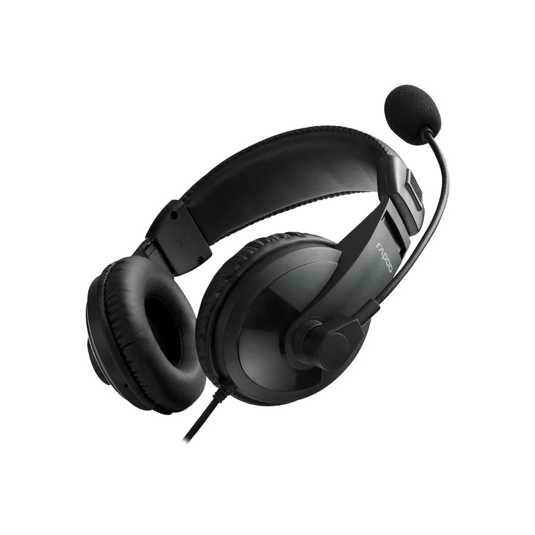 Rapoo H150S Wired Headset - Black - Image 2