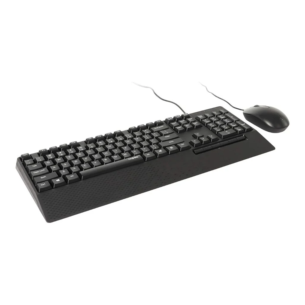 Rapoo NX2000 Wired Keyboard and Mouse Kit - Black - Image 2