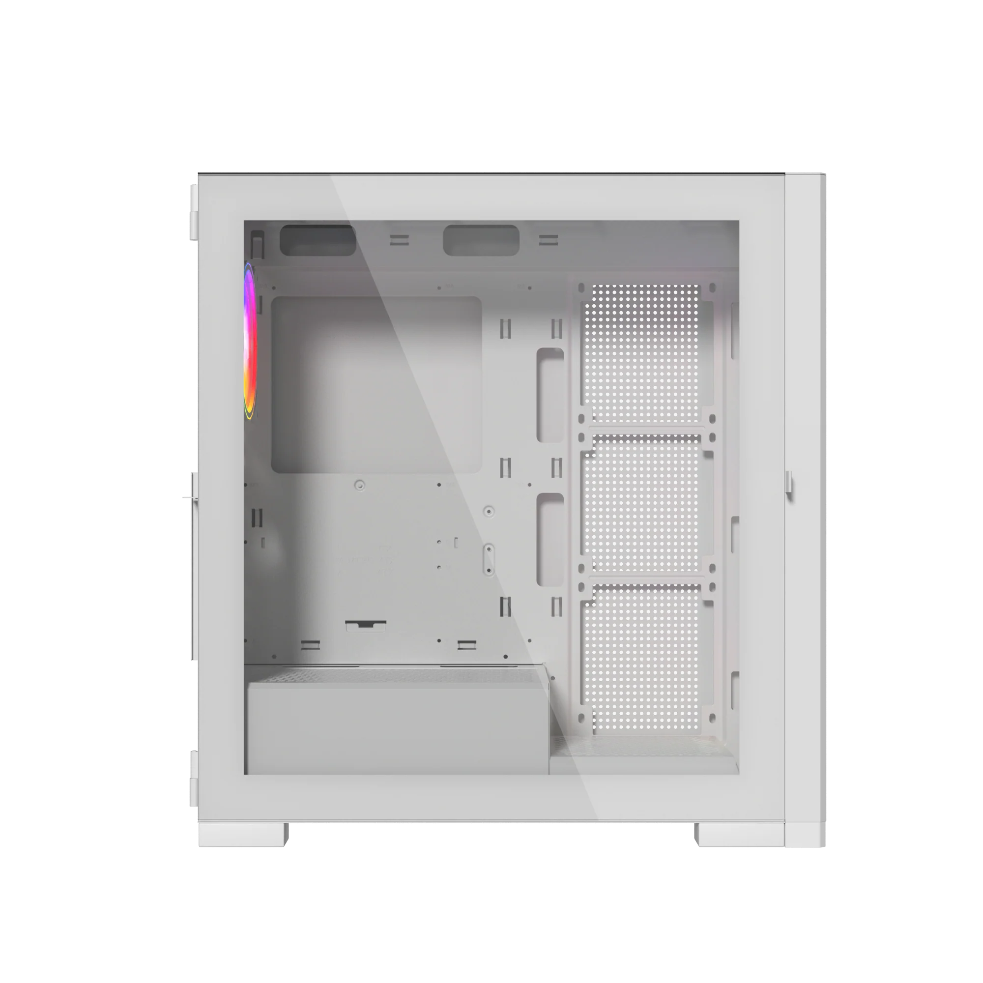 Raptor 290-XL ARCTIC HAWK RGB Mid Tower Case - White - Image 5