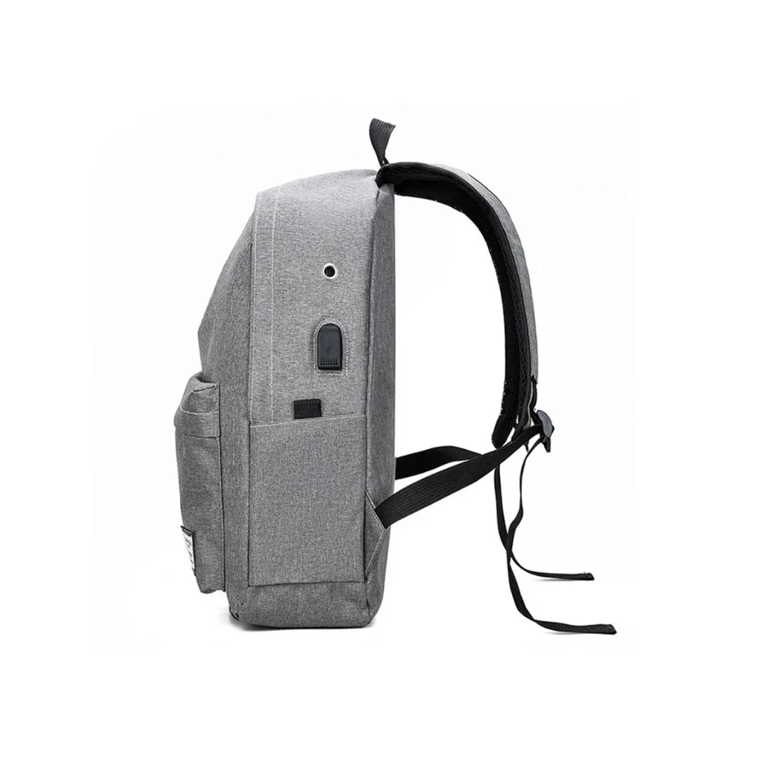 Raptor Business Travel Bag USB 15.6 Backpack - Gray - Image 2