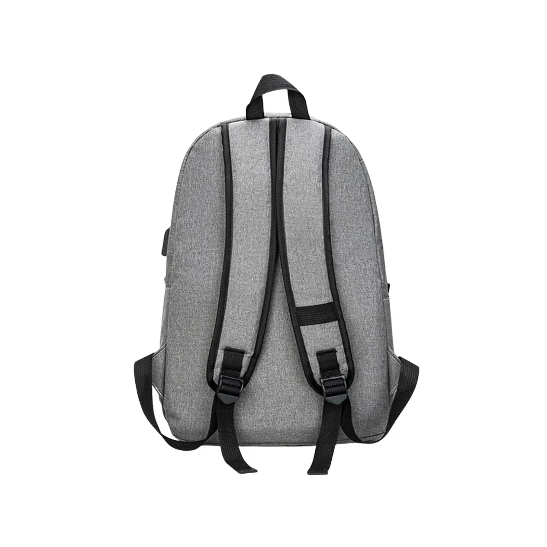 Raptor Business Travel Bag USB 15.6 Backpack - Gray - Image 3