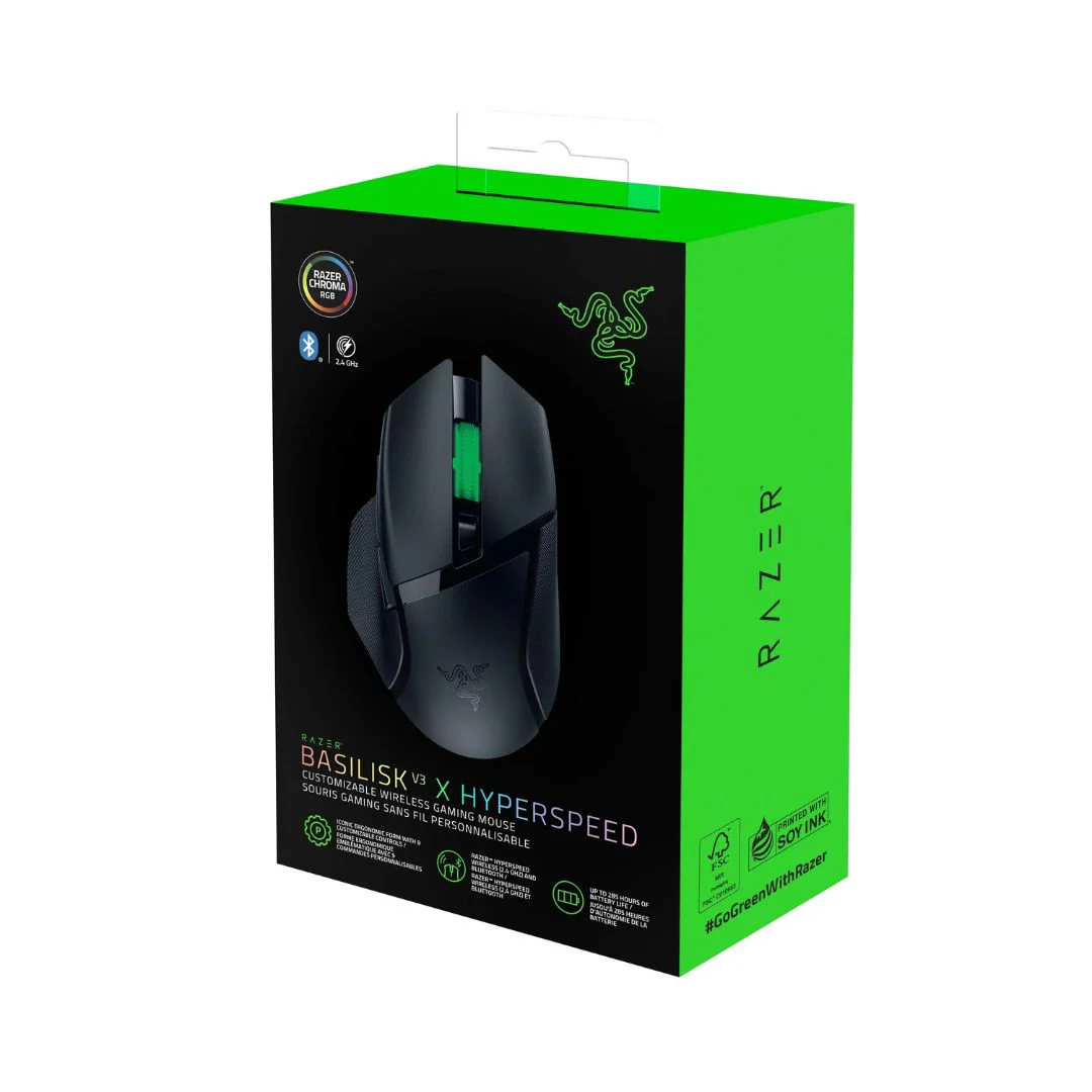 Razer Basilisk V3 X HyperSpeed Gaming Mouse - Black - Image 5