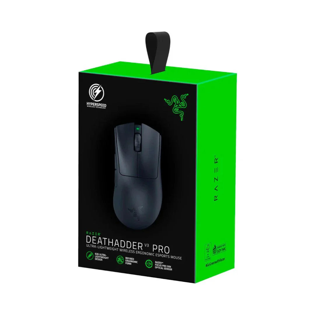 Razer DeathAdder V3 PRO Gaming Mouse - Black - Image 4