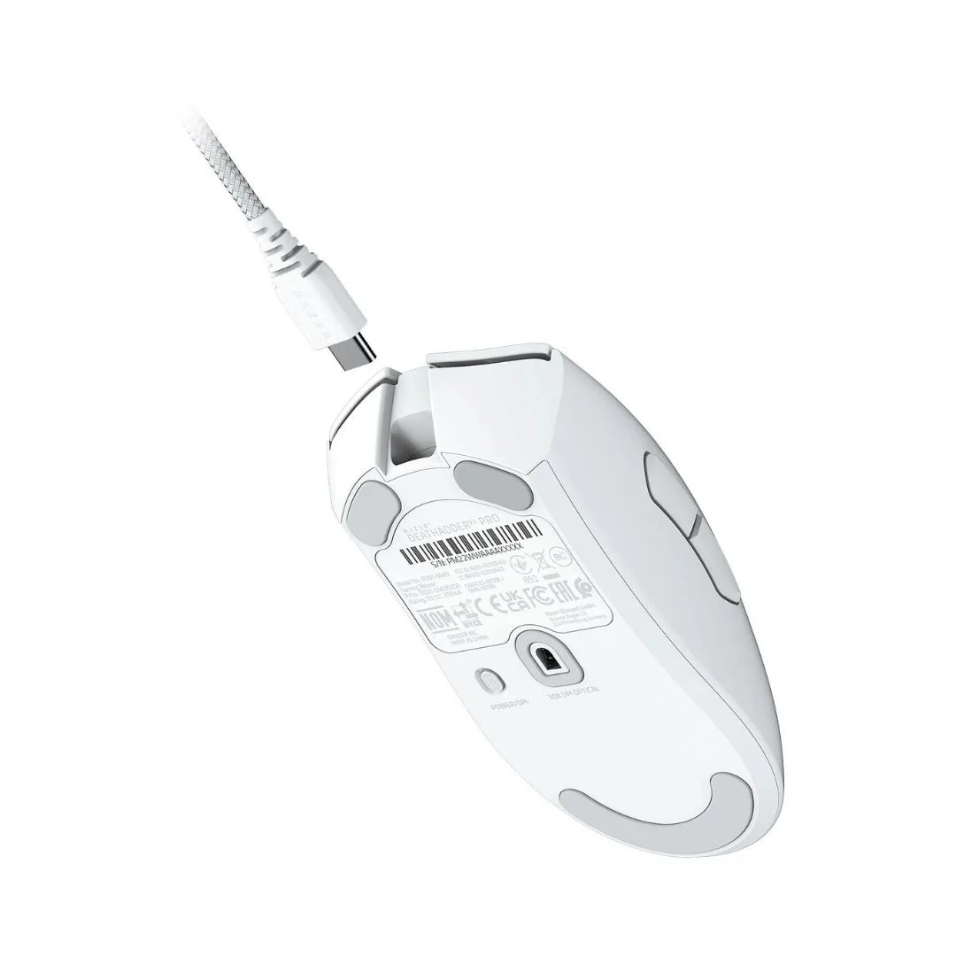 Razer DeathAdder V3 PRO Gaming Mouse - White - Image 4
