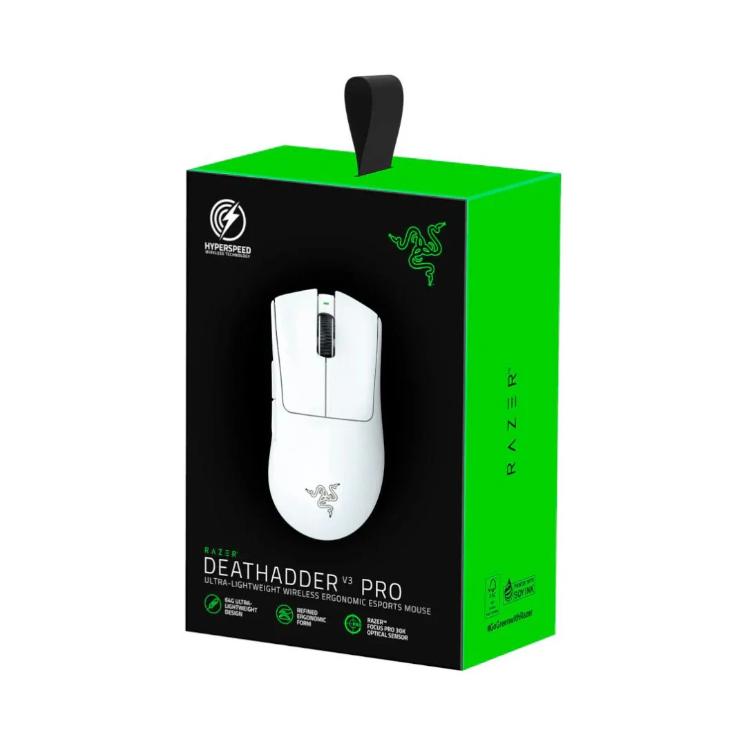 Razer DeathAdder V3 PRO Gaming Mouse - White - Image 5